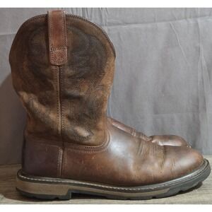 Ariat Groundbreaker Pull On Work Boots Mens Size 10D Brown